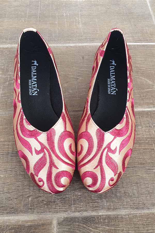 bailarina-bordada-zapatos-dalmatanes-zapatos-planos-zapatos dalmatán