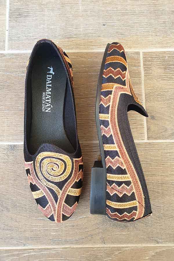 dalmatanes-galaxia-marron-zapatos-plano-mujer-zapatos dalmatán