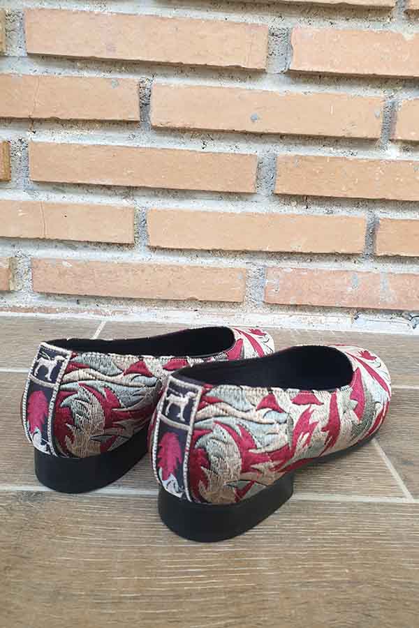 zapatos-bordados-planos-mujer-bailarina-Dalmatan-zapatos dalmatán