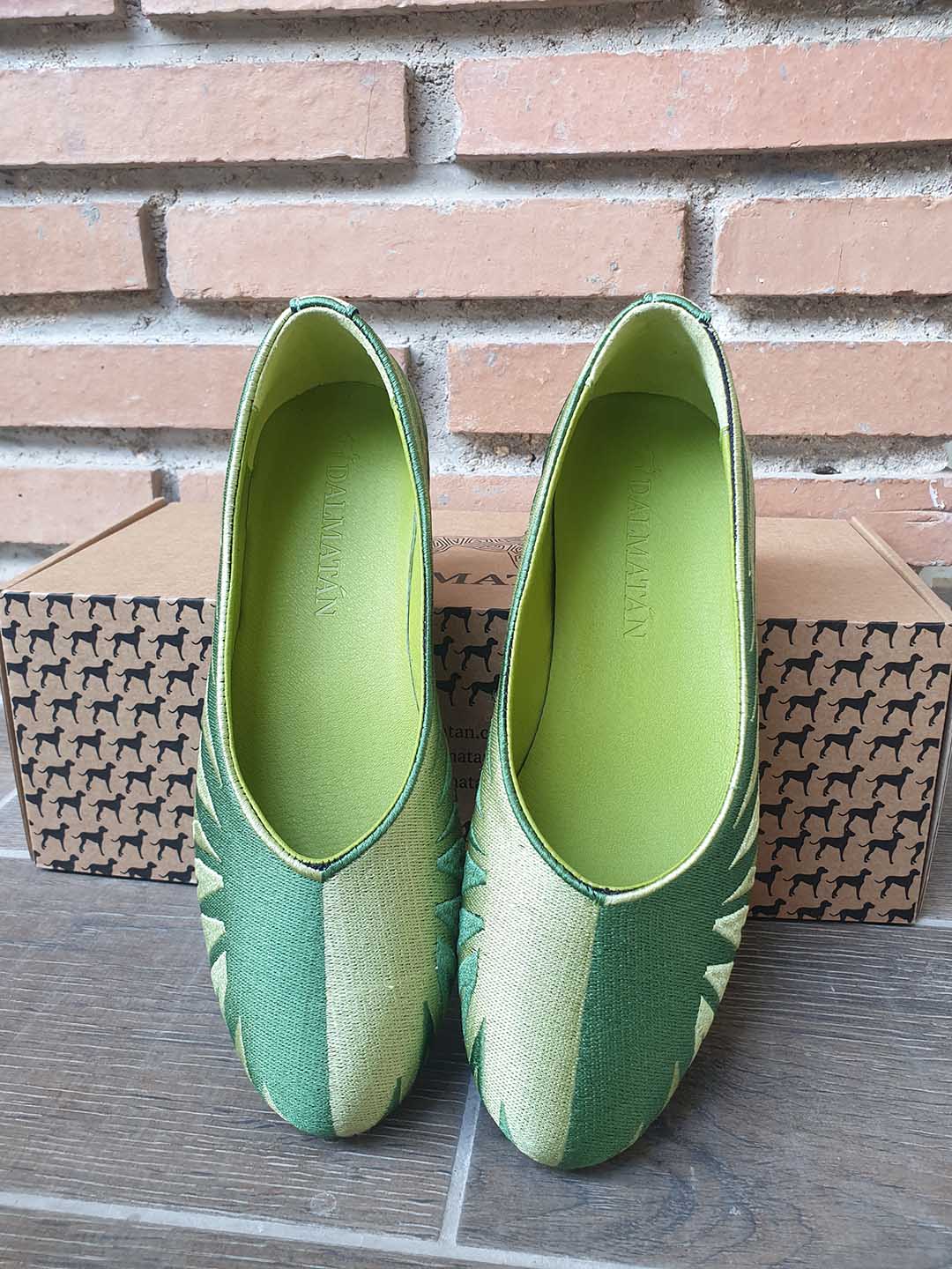 zapatos bordados dalmatán mujer bailarinas manoletinas envio gratis