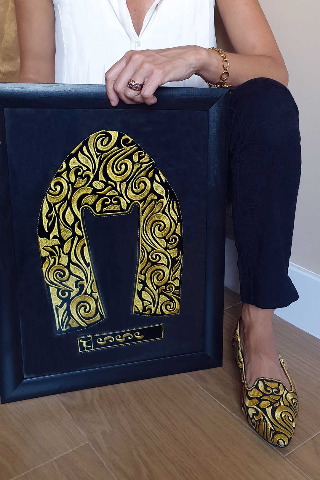 Milan_zapato_bordado_oro_dalmatan_comodidad_mujer_slippers