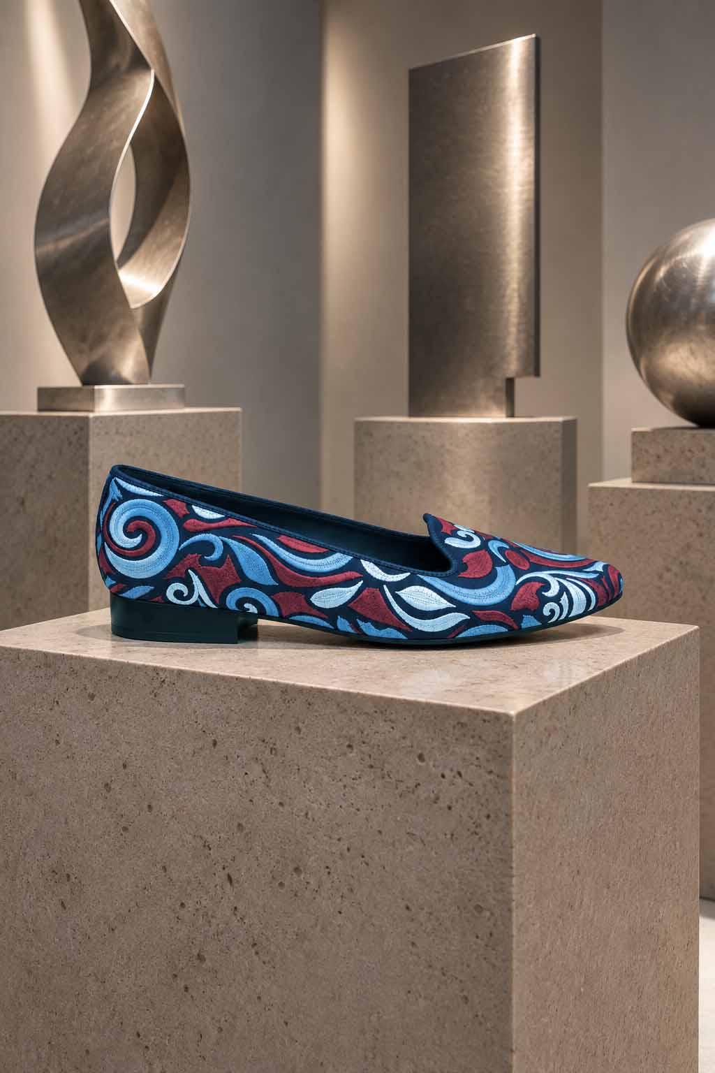 Zapatos_dalmatan_bordados_azules_color_azul_granate_comodos_elegantes_madeinSpain